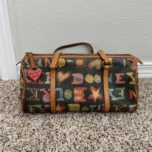 Dooney & Bourke Bubble Letter Barrel Bag